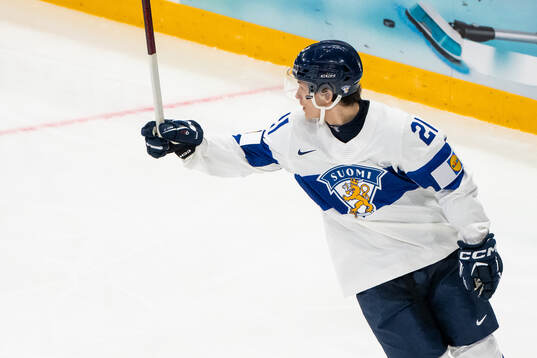 Patrik Puistola of Finland celebrates