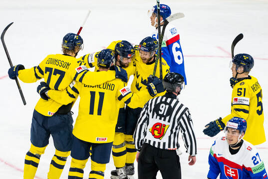 Simon Edvinsson, Mikael Backlund, Erik Gustafsson, Elias