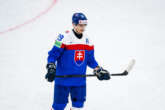 Michal Ivan of Slovakia looks dejected