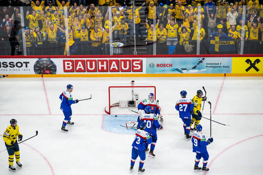 Marcus Pettersson and Alexander Wennberg of Sweden