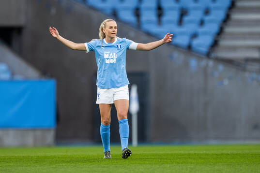 Malmö FFs Nellie Lilja reagerar