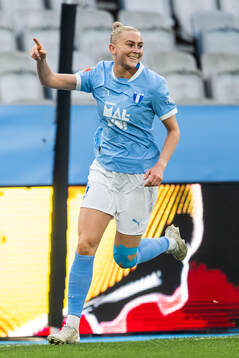 Malmö FFs Beatrice Persson jublar