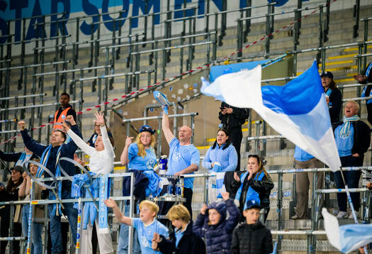 Malmö FFs supportrar jublar