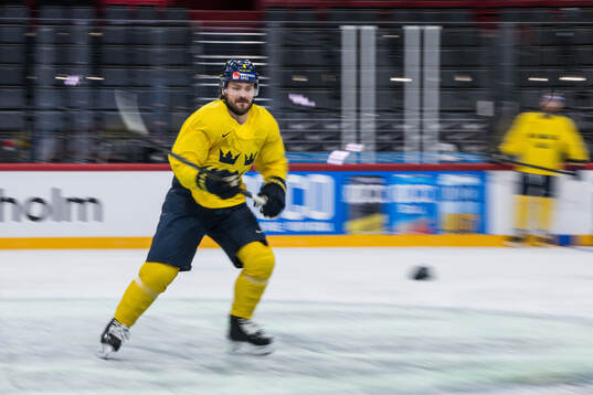 Rasmus Andersson of Sweden at a practice session