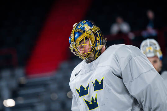 Goaltender Jacob Markström of Sweden