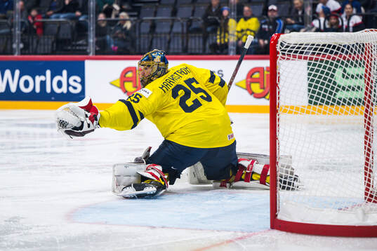 goaltender Jacob Markström of Sweden