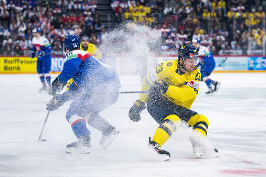 Robert Lantosi of Slovakia and Lucas Raymond of Sweden