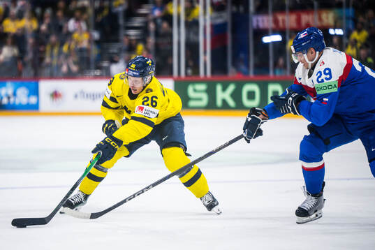 Anton Bengtsson of Sweden and Michal Ivan of Slovakia