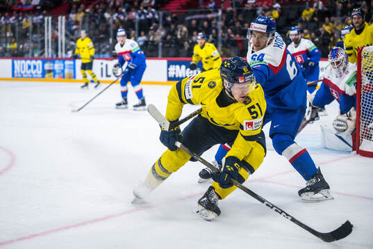 Emil Heineman of Sweden and Patrik Koch of Slovakia