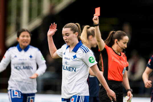 IFK Norrköpings Carrie Jones deppar