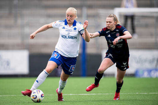 Rosengårds Bea Sprung och IFK Norrköpings Wilma Leidhammar