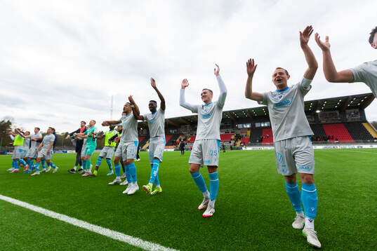 Halmstads Marcus Olsson, Blair Sebastian Turgott och