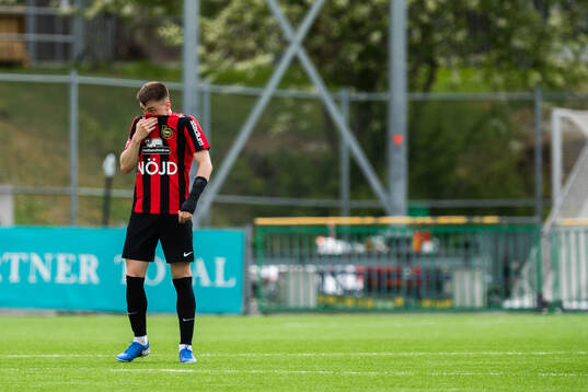 Brommapojkarnas Hlynur Freyr Karlsson deppar