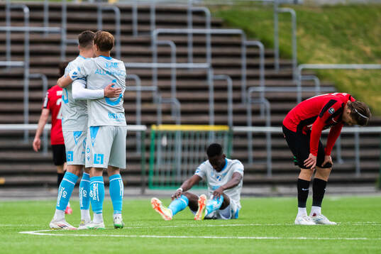 Halmstads Aleksander Damnjanovic Nilsson och Joel Allansson