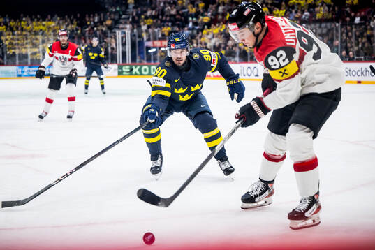 Marcus Johansson of Sweden and Clemens Unterweger of Austria