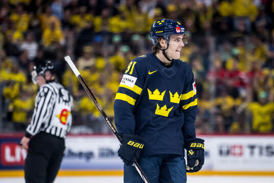 Leo Carlsson of Sweden looks dejected