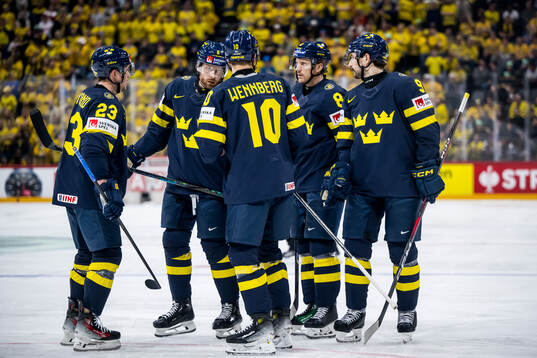 Lucas Raymond, Adam Larsson, Alexander Wennberg, Jonas