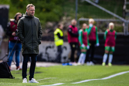 Hammarbys tränare Martin Sjögren deppar