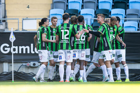 GAIS Oskar Ågren jublar