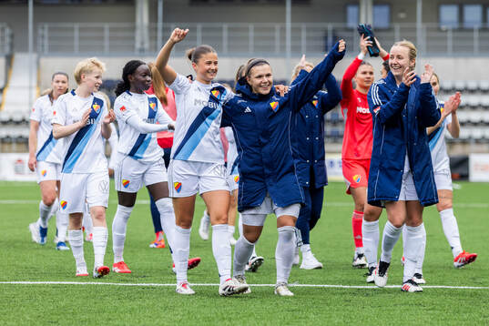 Djurgårdens spelare jublar