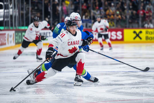 Travis Konecny of Canada