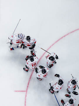 Players of Canada celebrate