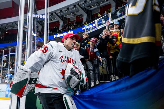 Goaltender Marc-André Fleury of Canada