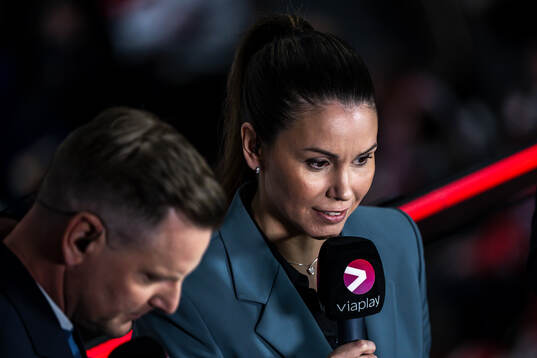 Niklas Jihde and Valentina Lizana in Broadcaster Viaplay