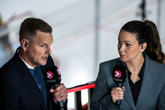 Niklas Jihde and Valentina Lizana in Broadcaster Viaplay