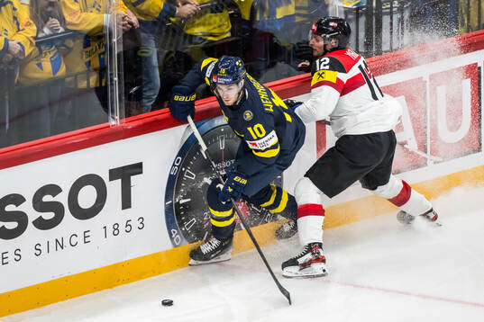 Alexander Wennberg of Sweden and David Maier of Austria