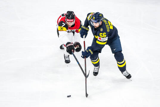 Brian Lebler of Austria and Erik Gustafsson of Sweden