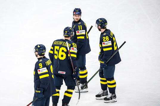 Filip Forsberg, Erik Gustafsson, Mikael Backlund, and Elias