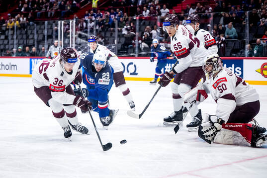 Martins Lavins, Roberts Mamcics, and Kristers Gudlevskis of