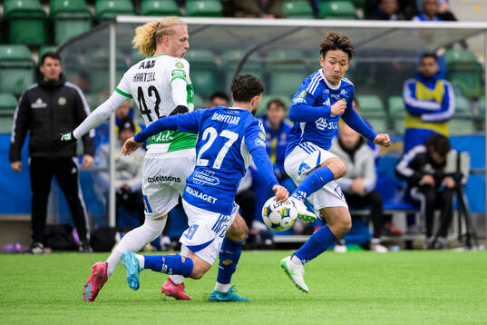 GIF Sundsvalls Taiki Kagayama och Västerås Tim Hartzell