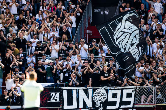 Spectators in the stands