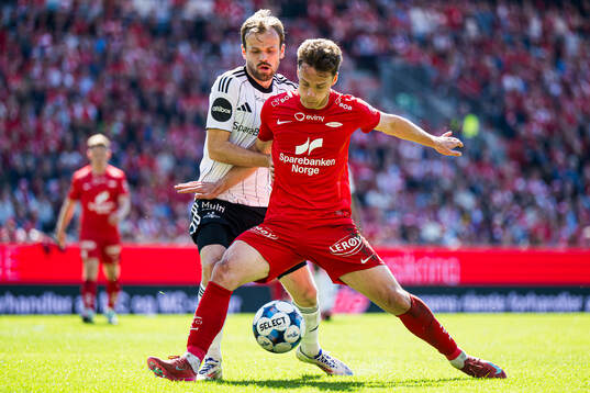 Iver Tobias Rørvik Fossum of Rosenborg and Felix Horn