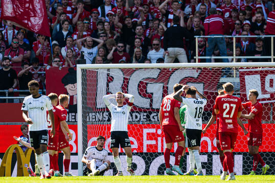 Erlend Dahl Reitan of Rosenborg reacts