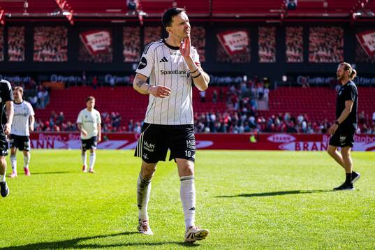 Ole Kristian Selnæs of Rosenborg looks dejected