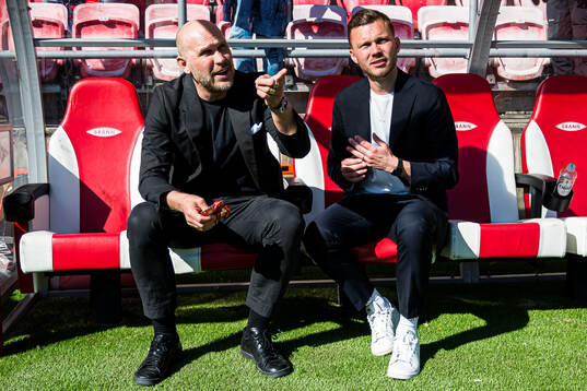 Mikael Dorsin, sports director of Rosenborg, and Alfred