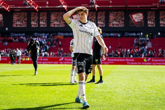 Jonas Søgaard Mortensen of Rosenborg looks dejected