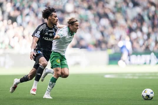 IFK Norrköpings Jesper Ceesay och Hammarbys Markus Karlsson