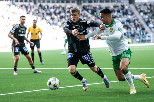 IFK Norrköpings Sebastian Vinther Jørgensen och Hammarbys