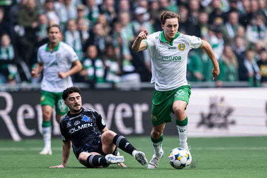 IFK Norrköpings Ismet Lushaku och Hammarbys Hampus Skoglund