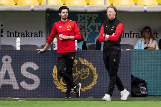 Elfsborgs tränare Oskar Dahlén och tränare Klas Karlsson