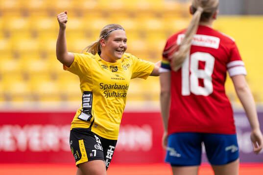 Elfsborgs Hannah Wallin jublar