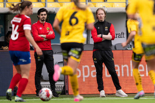 Elfsborgs tränare Oskar Dahlén och tränare Klas Karlsson