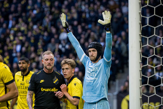Mjällbys målvakt Noel Törnqvist