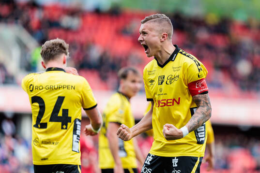 Elfsborgs Sebastian Holmen jublar