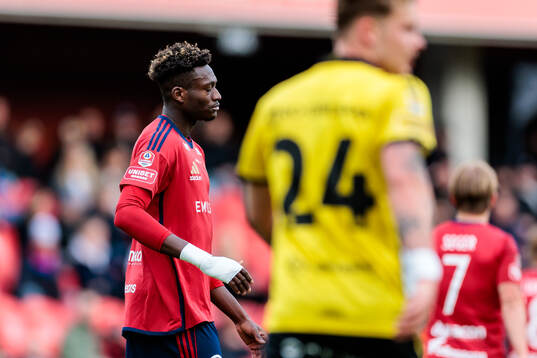 Östers Kingsley Gyamfi deppar