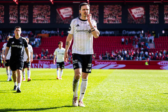 Ole Kristian Selnæs of Rosenborg looks dejected